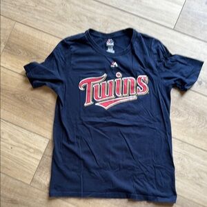 Majestic MN Twins Kids Navy T-Shirt